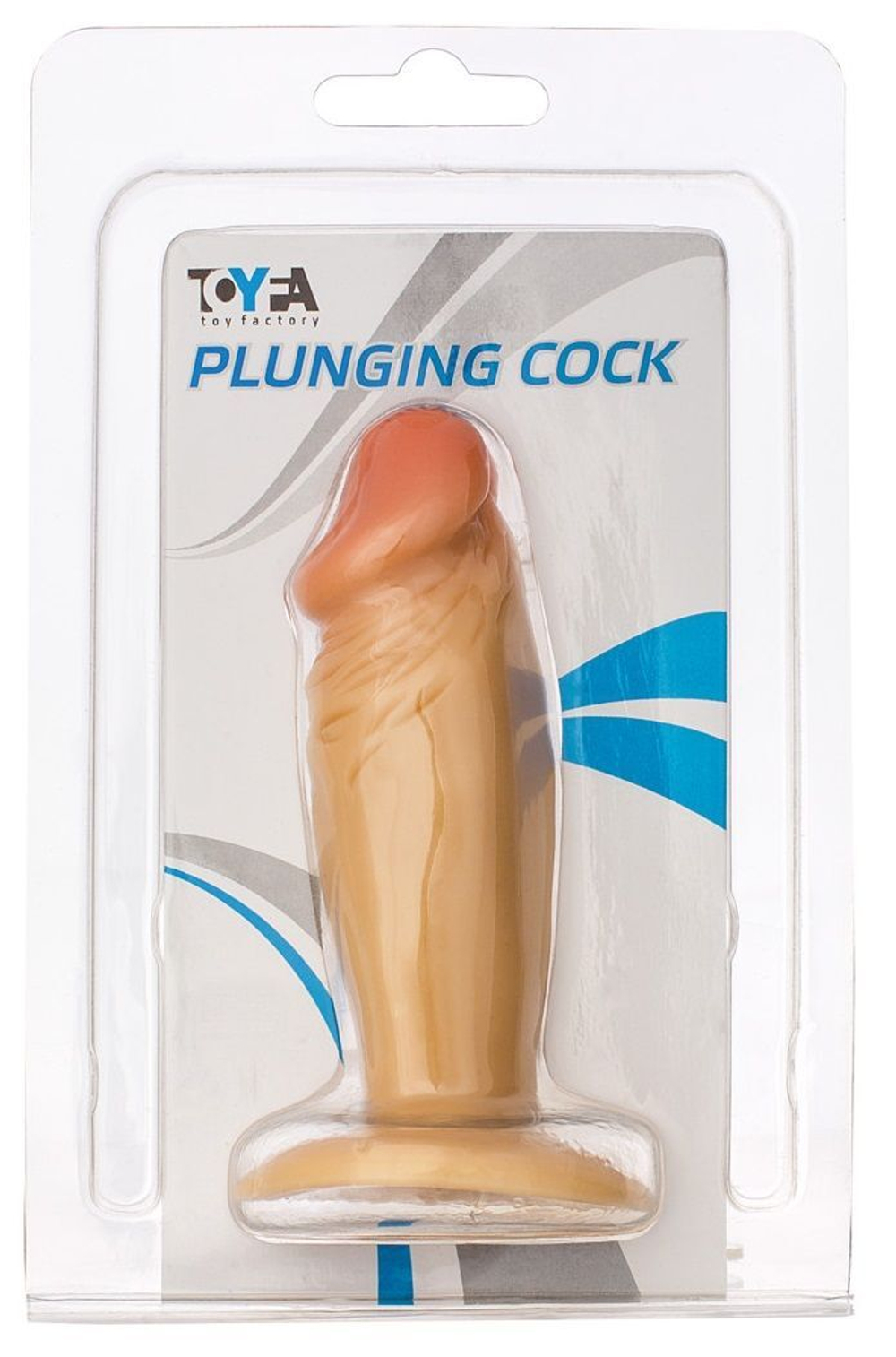 Пробка-фаллос телесного цвета - 11,5 см. (Цвет: телесный)