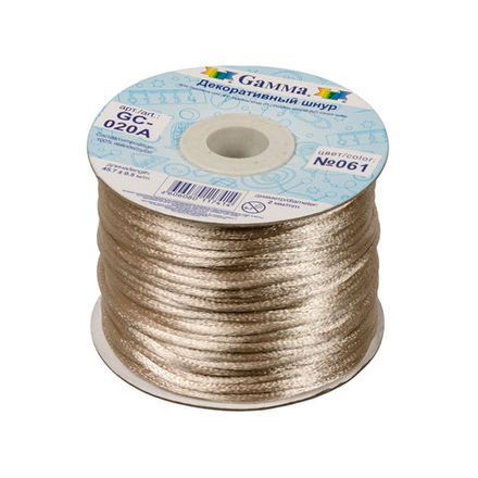 Шнур "Gamma", 2 мм, отделочный , № 061 св.бежевый