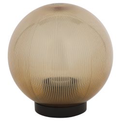 Садово-парковый светильник ЭРА НТУ 02-60-203 шар золотистый призма на опору / кронштейн IP44 Е27 max60Вт d200mm | Садово-парковые светильники