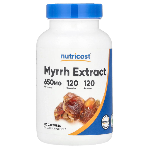 Nutricost, экстракт мирры, 650 мг, 120 капсул