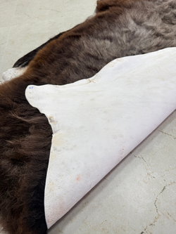 Шкура коврик меховой прикроватный овчина, 120х65 см.