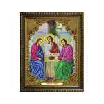 Алмазная мозаика Alingar "Икона Святой Троицы", 27*33см, холст на деревянном подрамнике