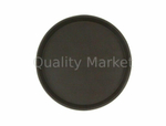 Поднос прорезиненный круглый 270х25 мм коричневый