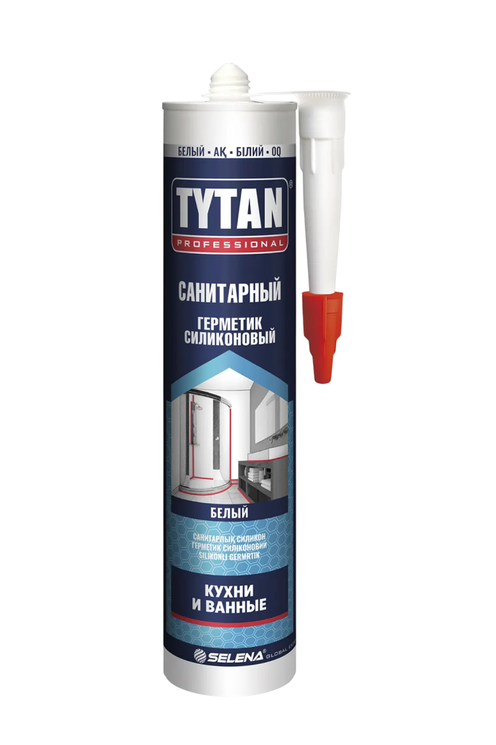 Герметик силиконовый "TYTAN PROFESSIONAL" санитарный белый 280мл