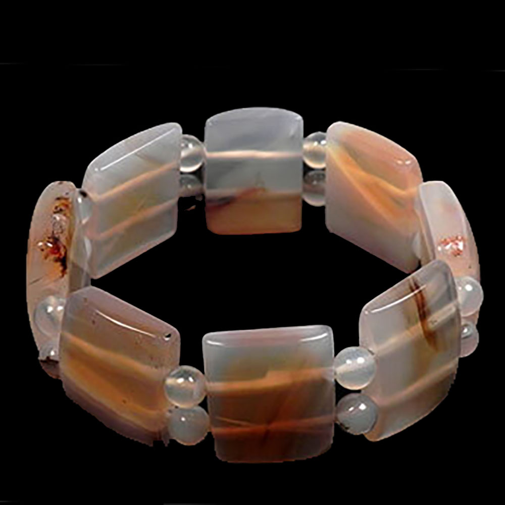 Браслет "Гоби" халцедон сердоликовый