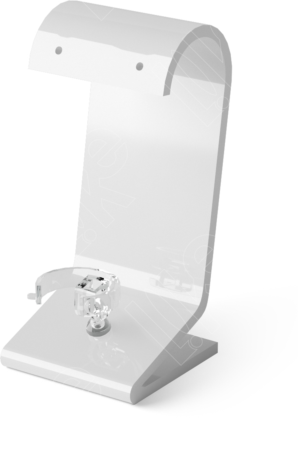 Подставка для гарнитура/кобра/2 отверстия/кольцедержатель/ПЭТ карман для бирки