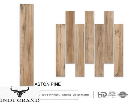 Керамогранит Carving 20x120cm GVT Matt Finish Aston Pine