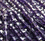 БВ031НН4 Хрустальные бусины квадратные, цвет: фиолетовый, размер 4 мм, кол-во: 44-45 шт.