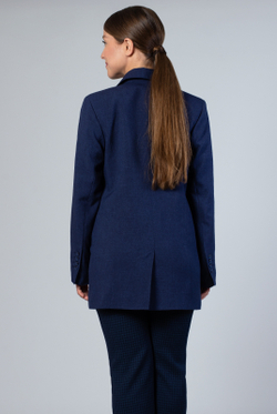 Жакет женский 4135АП, темно-синий #38ТС044135АП