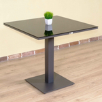 Стол обеденный Ideal Patio КАНА алюминий, стекло 80x80 см (1 ножка) резервный дубль