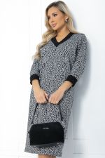 Платье Любите женщину (черно-белое) НЬЮ П12088 LT Collection