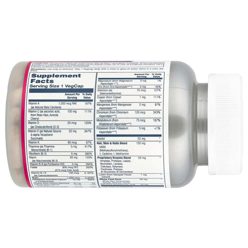 Solaray, Женские мультивитамины, один раз в день, 90 растительных капсул