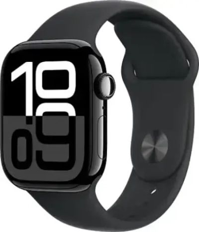 Apple Watch Series 10 46mm Aluminium Case, Jet Black