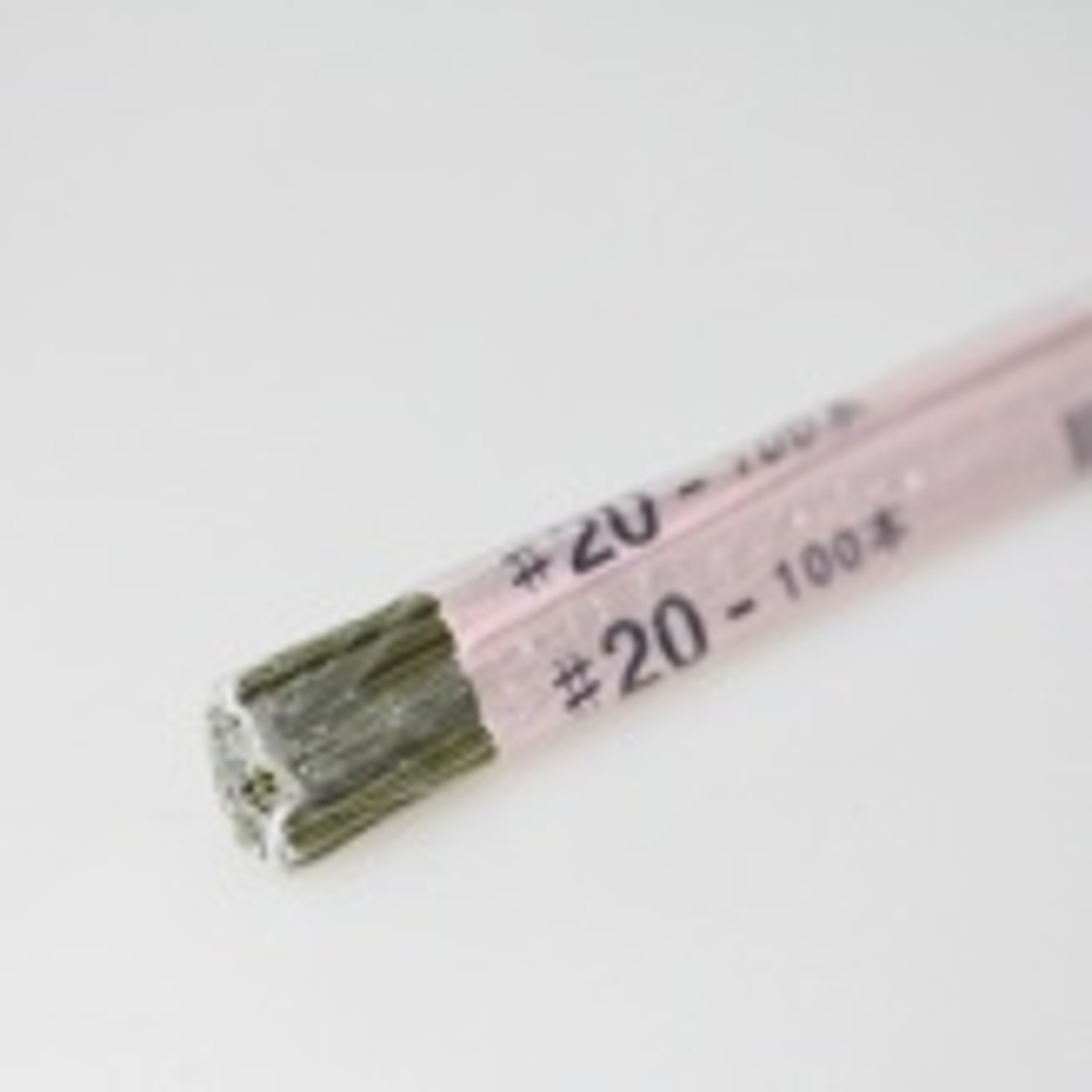 Проволока для рукоделия японская №20 (зеленый тейп,100 шт) / Проволока для цветов японская в зеленой тейп ленте