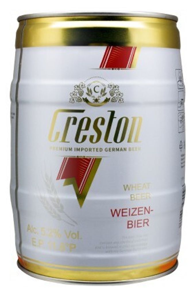 Пиво Крестон Вайцен / Creston Weizen 5л - бочонок