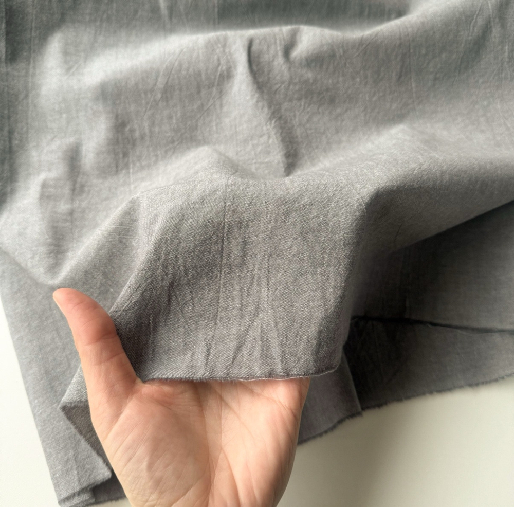 Вареный хлопок 250см. Пепельный