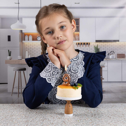 Свечи-цифры Розовое золото 4,5см