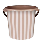 Ведро пластиковое 10л. "Сиеста" Цв. Полоска фраппе (Арт.ВР-1946)