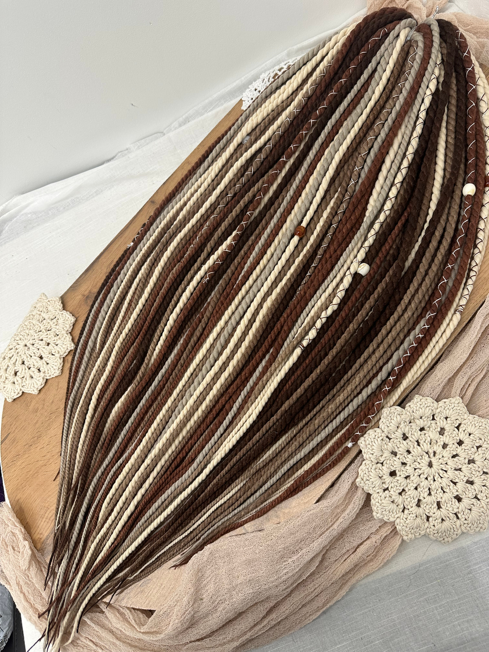 Сенегальские косы из войлока