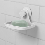 Мыльница для душа настенная flex белая