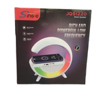 RGB Светильник ночник + будильник 3в1 с беспроводной зарядкой и Bluetooth колонкой "Sing-e JQS1220- Rich and Powerful low frequency"