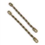 Вешалка-цепочка для одежды 110х5 мм,бронза,