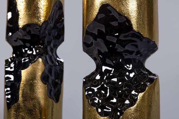 Ваза для цветов "Абстракция" золото