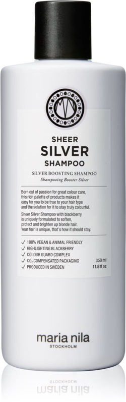 Maria Nila Sheer Silver Shampoo - шампунь нейтрализующий желтый оттенок /   350  ml  / GTIN 7391681036406