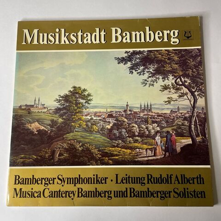 Винтажная виниловая пластинка LP Bamberger Symphoniker, Rudolf Albert, Musica Canterey Bamberg Und Bamberger Solisten, Musikstadt Bamberg (Германия 1975)