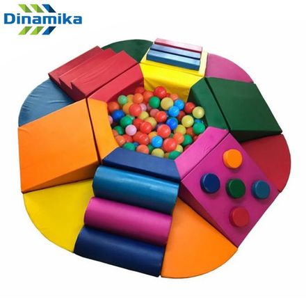 Сухой бассейн шестиугольный с мягкими модулями (27 элементов)