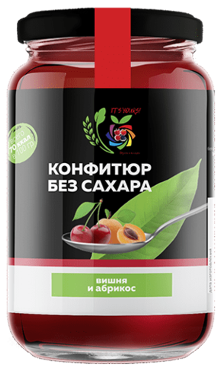 Конфитюр Вишня и Абрикос / без сахара / 350 г / IT'S YOURS