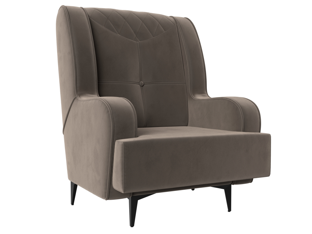 Кресло Неаполь, Коричневый, Велюр, 111954