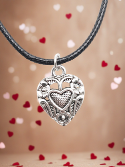 Кулон Сердце на шнурке