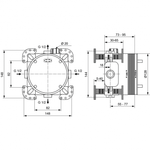 Комплект для встройки 7 в 1 Ideal standard CERATHERM C100 PVD Магнит