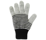 Перчатки "Анжу" серый меланж/черный р.16, 1 шт.