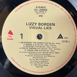 Винтажная виниловая пластинка LP Lizzy Borden Visual Lies (Japan 1987) (No Obi) (Promo)