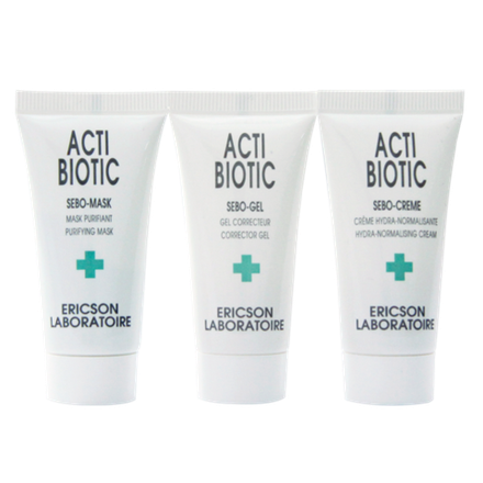 Ericson Laboratoire Мини-набор для решения проблем жирной кожи Mini-Kit Acti-Biotic 10+10+10 мл