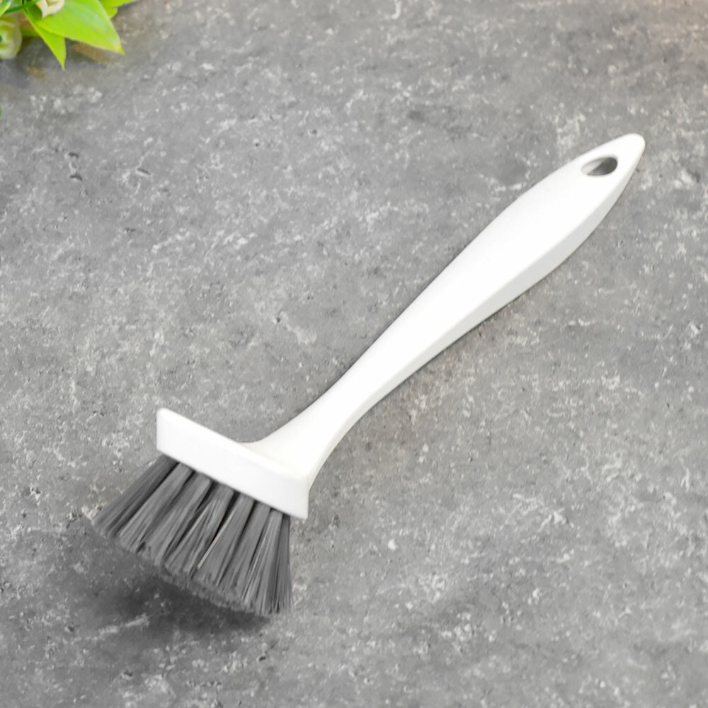 Щетка для посуды "Good" с прямой ручкой (белый)