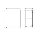 Навесной кухонный шкаф Севилья, 25х30х75, кухонный модуль открытый, белый, Dipriz