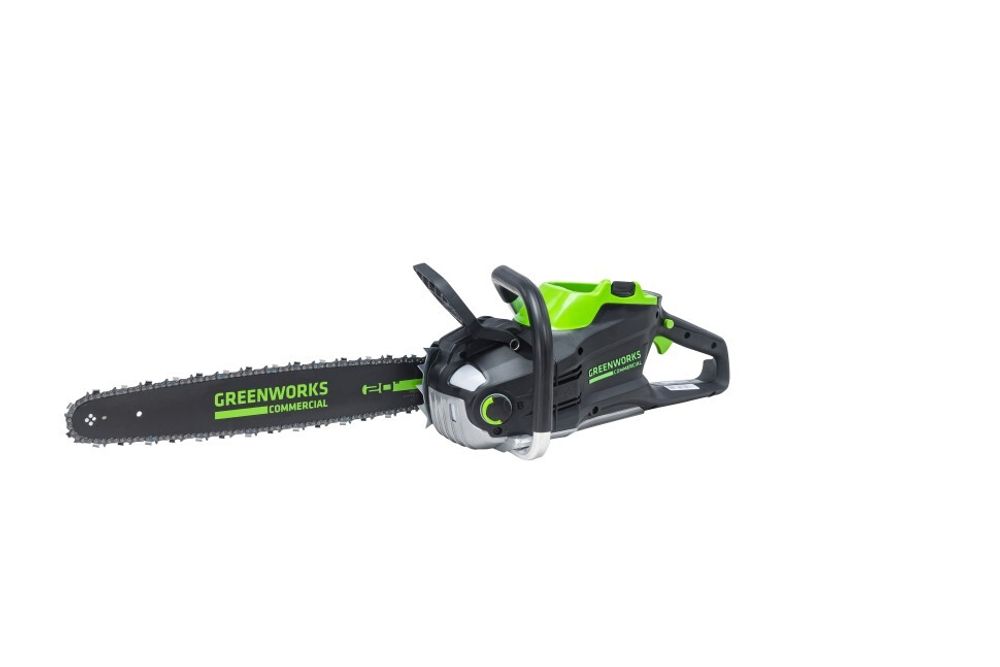 Цепная пила Greenworks GC82CS51k5, 82v, 51 см, в комплекте с АКБ 5 А·ч и ЗУ (аккумуляторная)