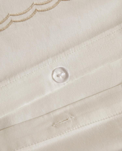 ZARA HOME ХЛОПКОВЫЙ ПОДОДЕЯЛЬНИК (300 НИТЕЙ), ЗОЛОТИСТЫЙ