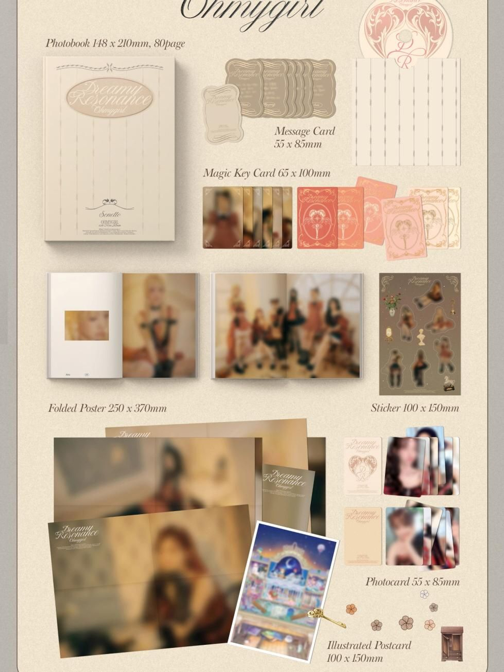 Альбом OH MY GIRL - DREAMY RESONANCE 10th Mini Album 2 Version SET