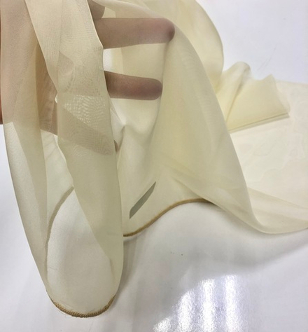 Вуаль с утяжелителем Arya арт.Turkuaz col. 2006 кремовый (высота 295 см, Турция)