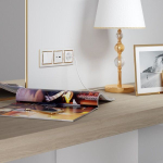 Рамка на 3 поста Snabb (белый/золото)