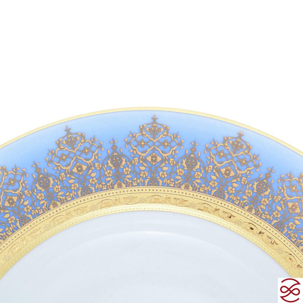 Набор глубоких тарелок Falkenporzellan Constanza Marakesh Blue Gold 22,5 см (6шт)