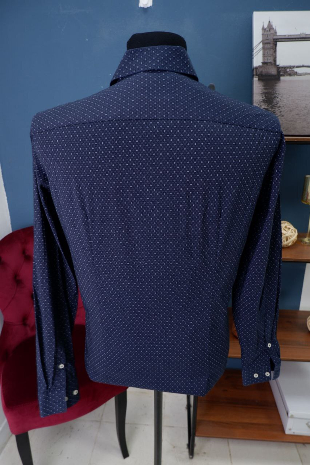 Рубашка Reserved с принтом 48 размер