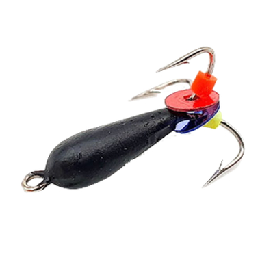 Мормышка вольфрам Volfram37 Чёртик Классический Чёрный d-3.0мм 0.8г (121) 1шт