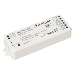 Контроллер SMART-K30-MULTI (12-24V, 5x3A, RGB-MIX, 2.4G) (Arlight, IP20 Пластик, 5 лет) 027135
