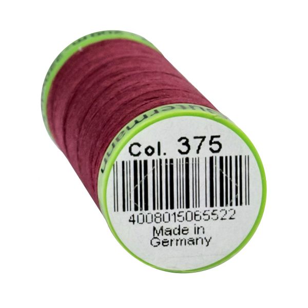 Нитки для тонких тканей Gutermann Extra Fine 150 (200 метров), 5 кат. | 375 красная слива