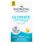 Nordic Naturals, Ultimate Omega, со вкусом лимона, 180 капсул (640 мг в 1 капсуле)